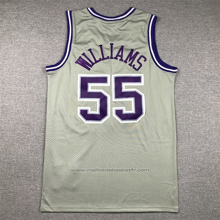 Maillot Sacramento Kings Jason Williams #55 Mitchell & Ness 2000-01 Gris